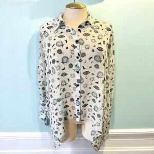 Hot Topic Plus Size 3 (3X‎ 22/24) Disney Haunted Mansion Madame Leota Blouse Top